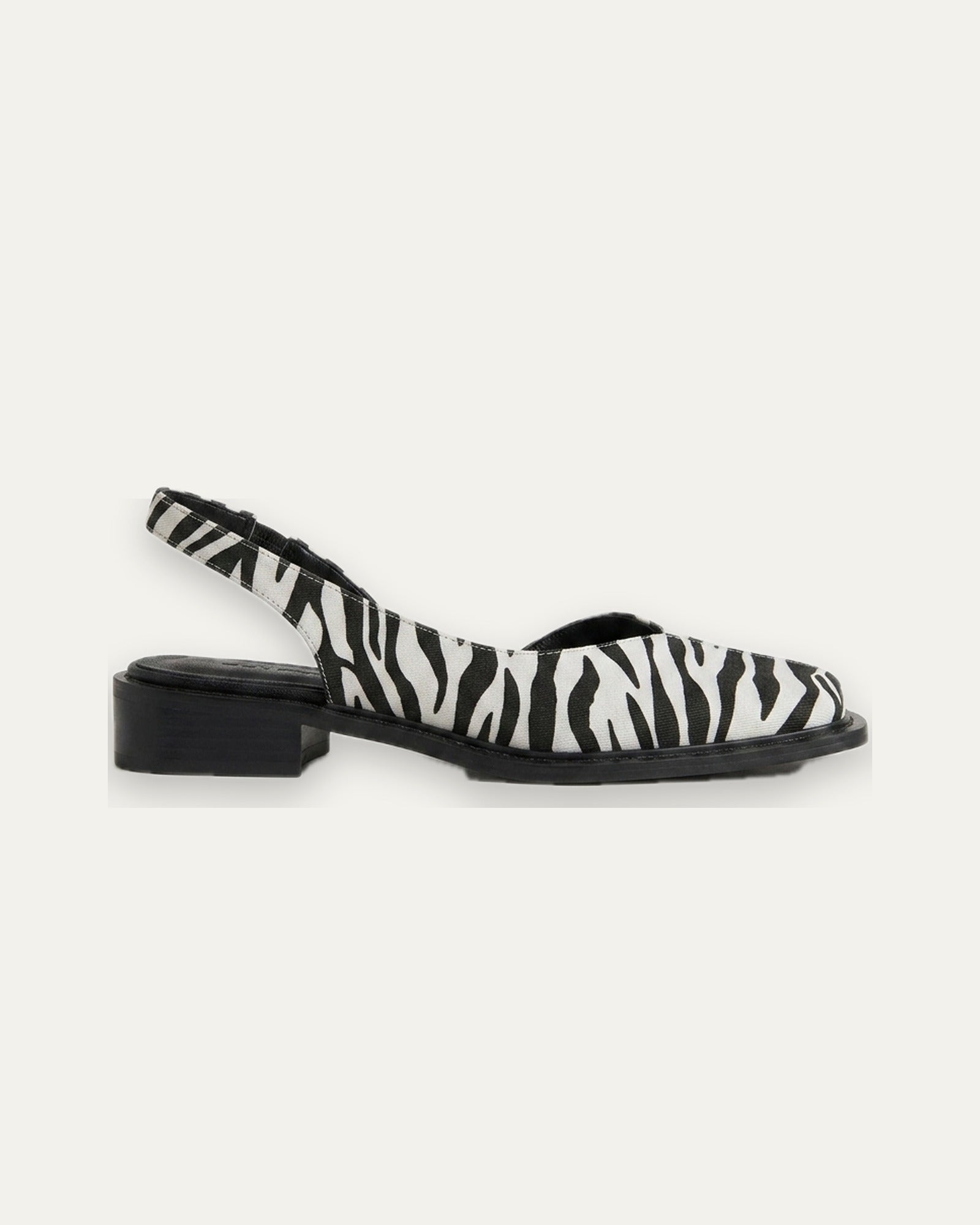 Genevieve Slip-On Flat — Zebra Stripe | Hudson & Wells