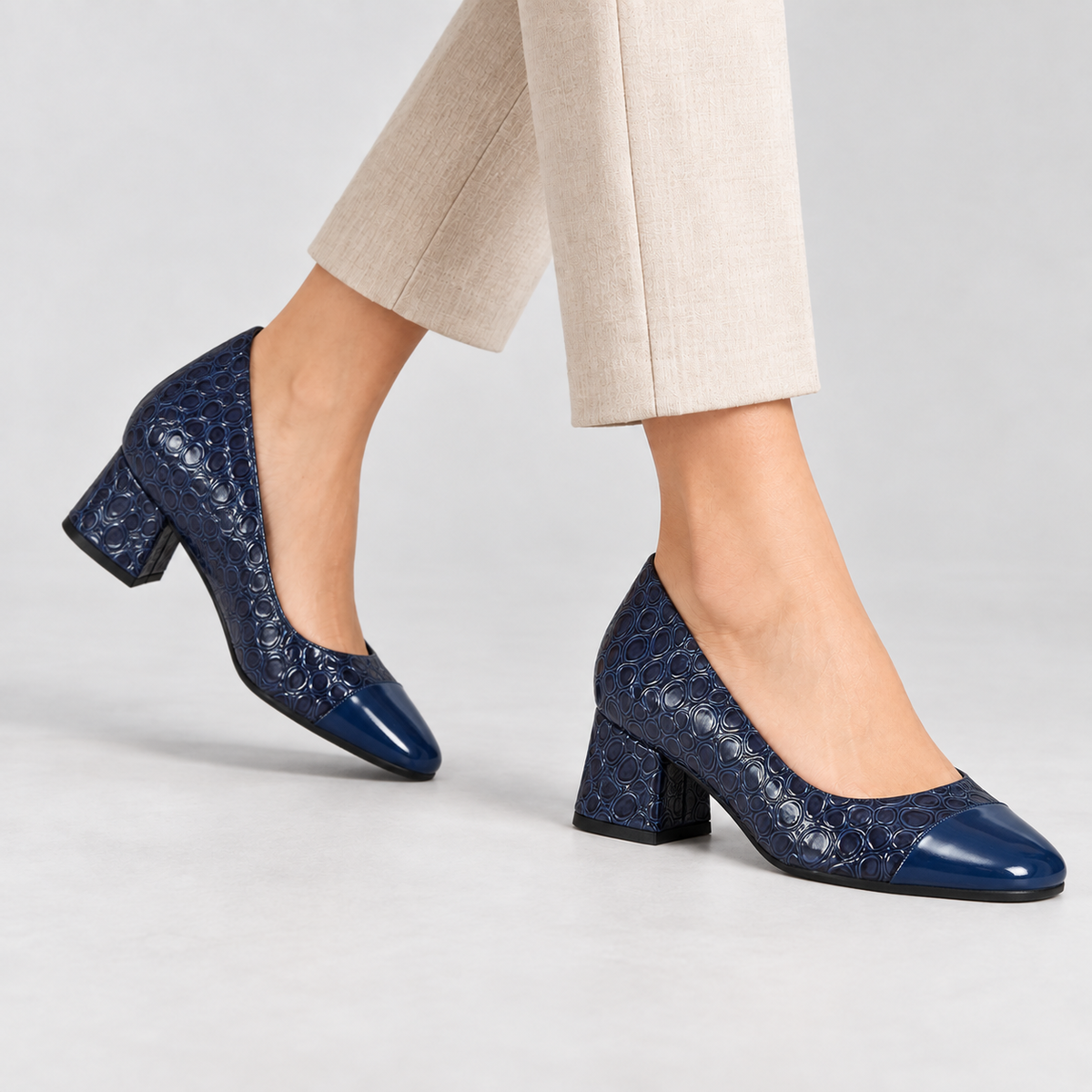 Georgette Comfort Block Heel Pumps | Hudson & Wells