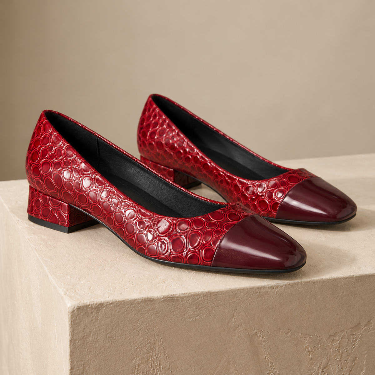 Georgette Comfort Block Heel Pumps | Hudson & Wells