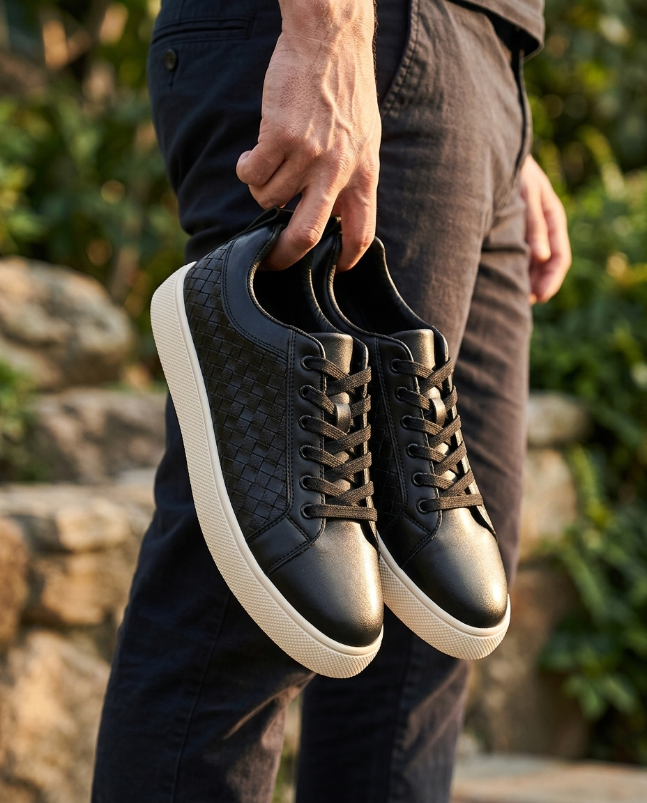 Graham Basketweave Sneaker | Hudson & Wells