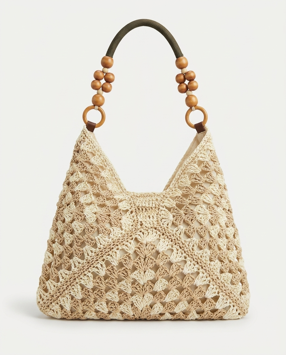 Graham Crochet Hobo — Ivory | Hudson & Wells