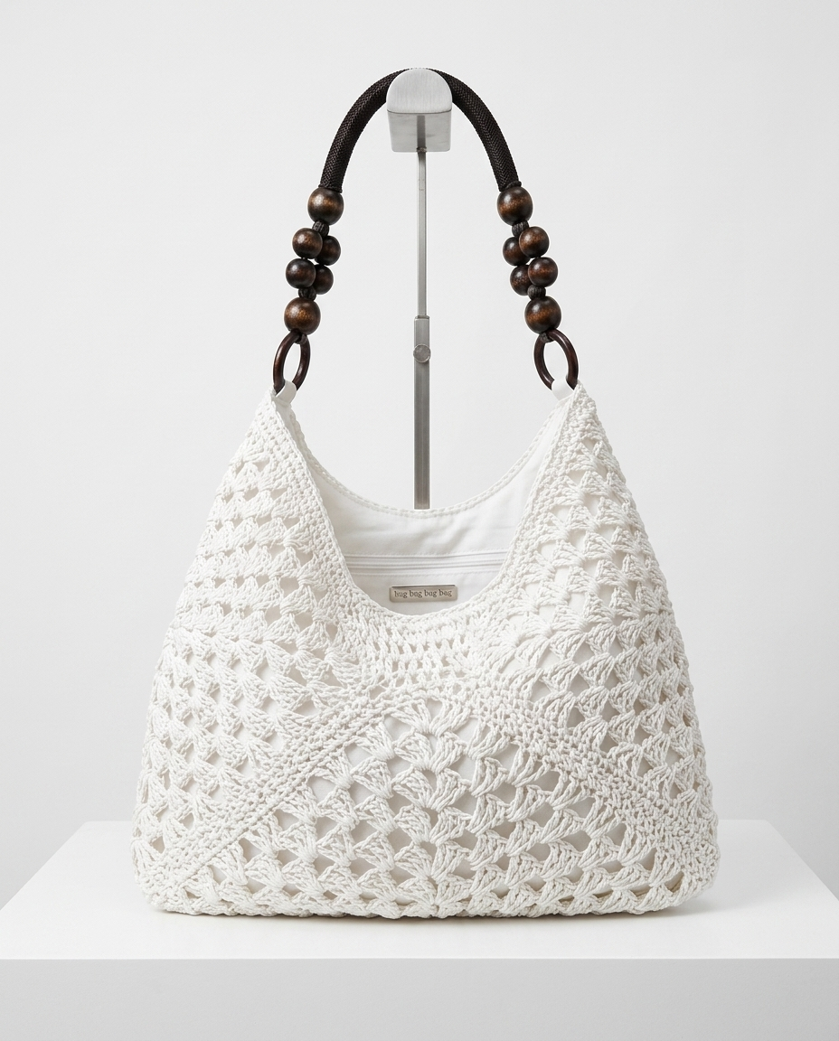 Graham Crochet Hobo — Natural | Hudson & Wells