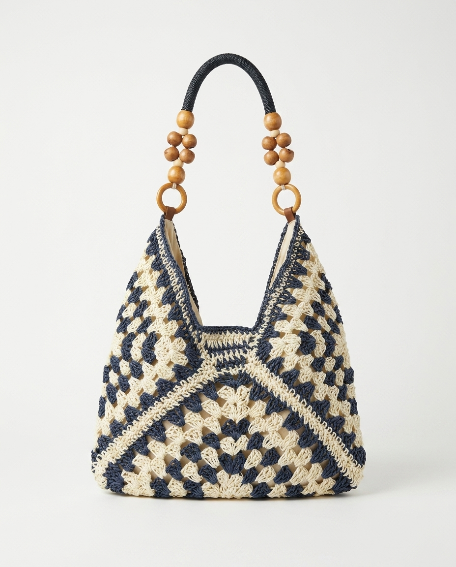 Graham Crochet Hobo — Navy | Hudson & Wells