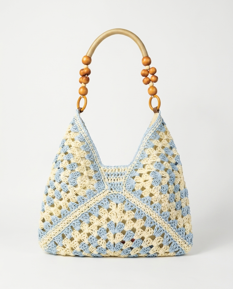 Graham Crochet Hobo — Sky Blue | Hudson & Wells