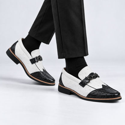 Harlan | Men's Comfort Faux Leather Shoes | Hudson & Wells