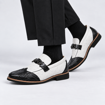 Harlan | Men's Comfort Faux Leather Shoes | Hudson & Wells