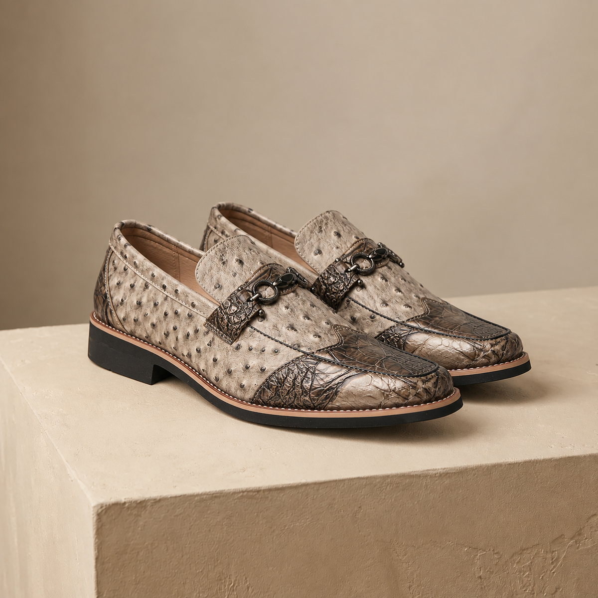 Harlan | Men's Comfort Faux Leather Shoes | Hudson & Wells