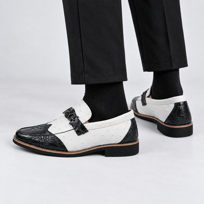 Harlan | Men's Comfort Faux Leather Shoes | Hudson & Wells