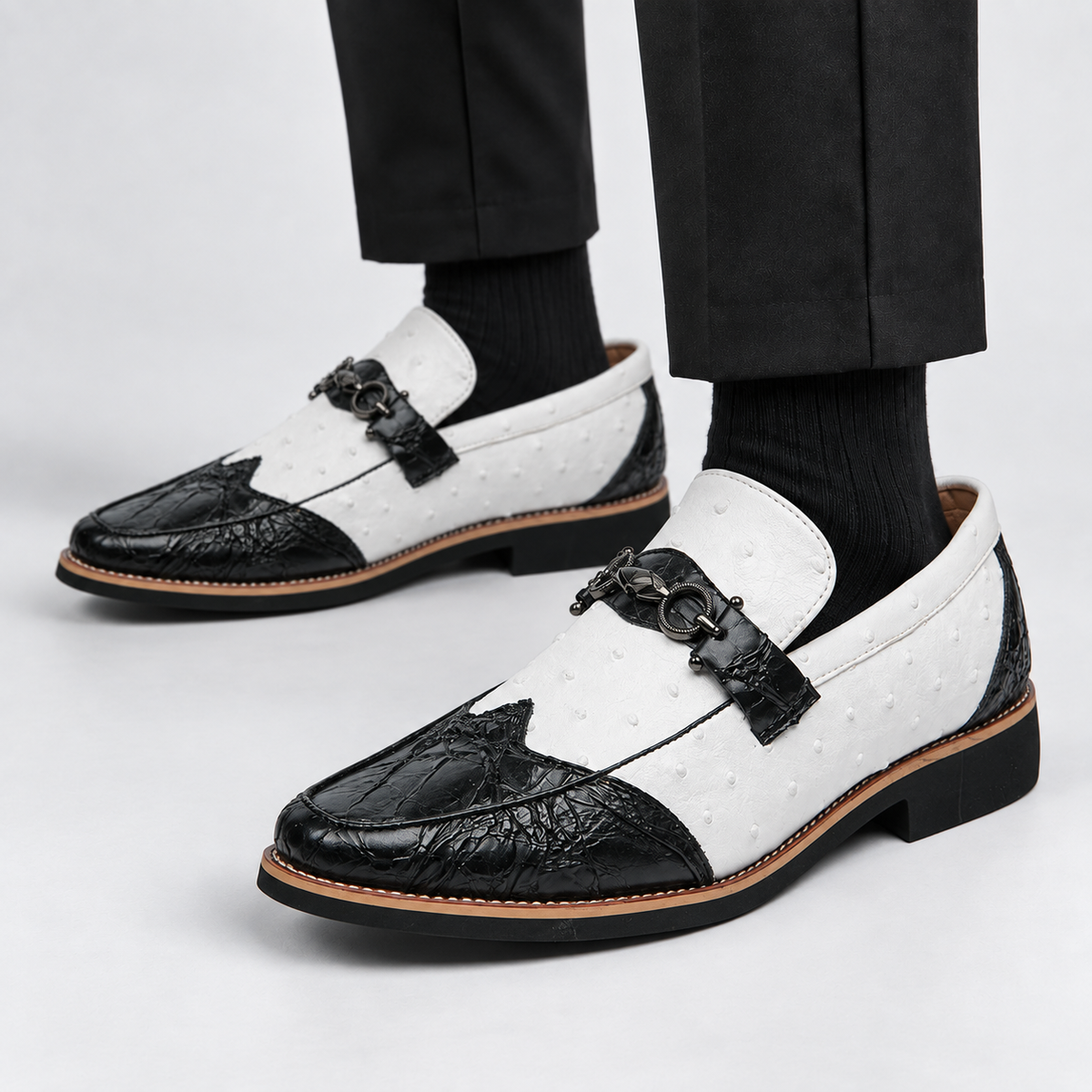 Harlan | Men's Comfort Faux Leather Shoes | Hudson & Wells