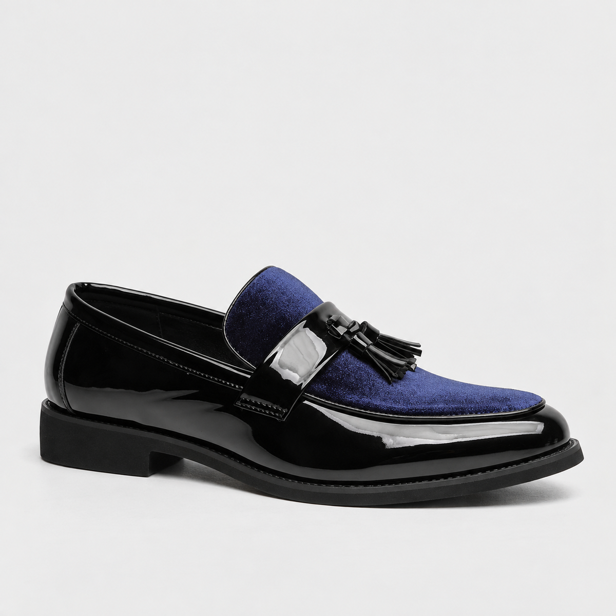 Hartley Soft Tassel Loafers — Blue | Hudson & Wells