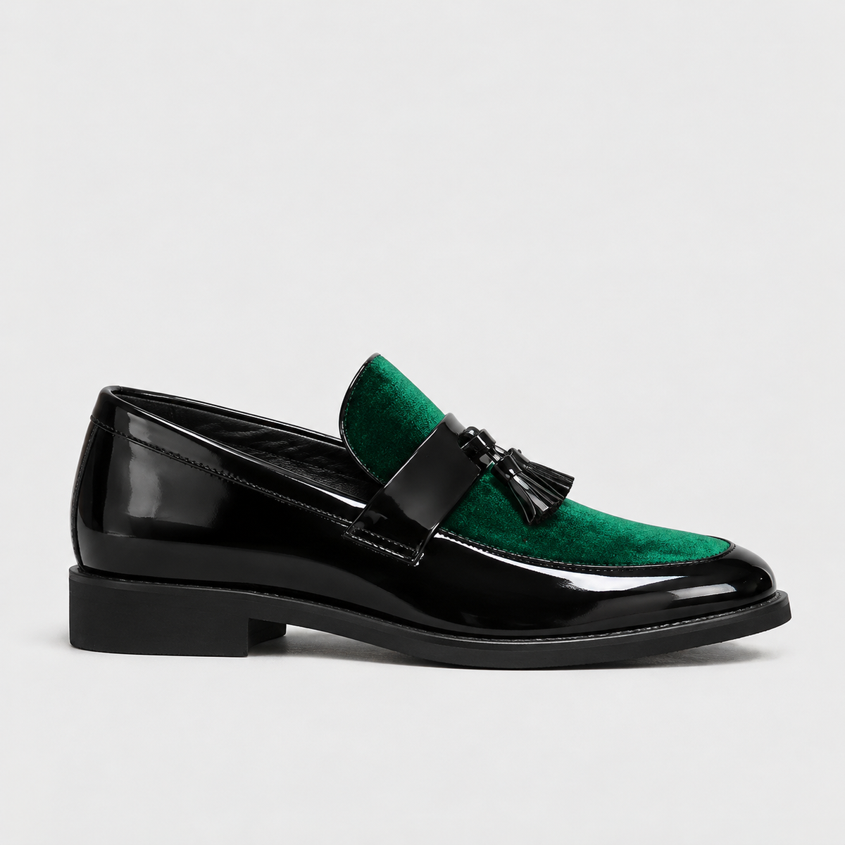 Hartley Soft Tassel Loafers — Green | Hudson & Wells