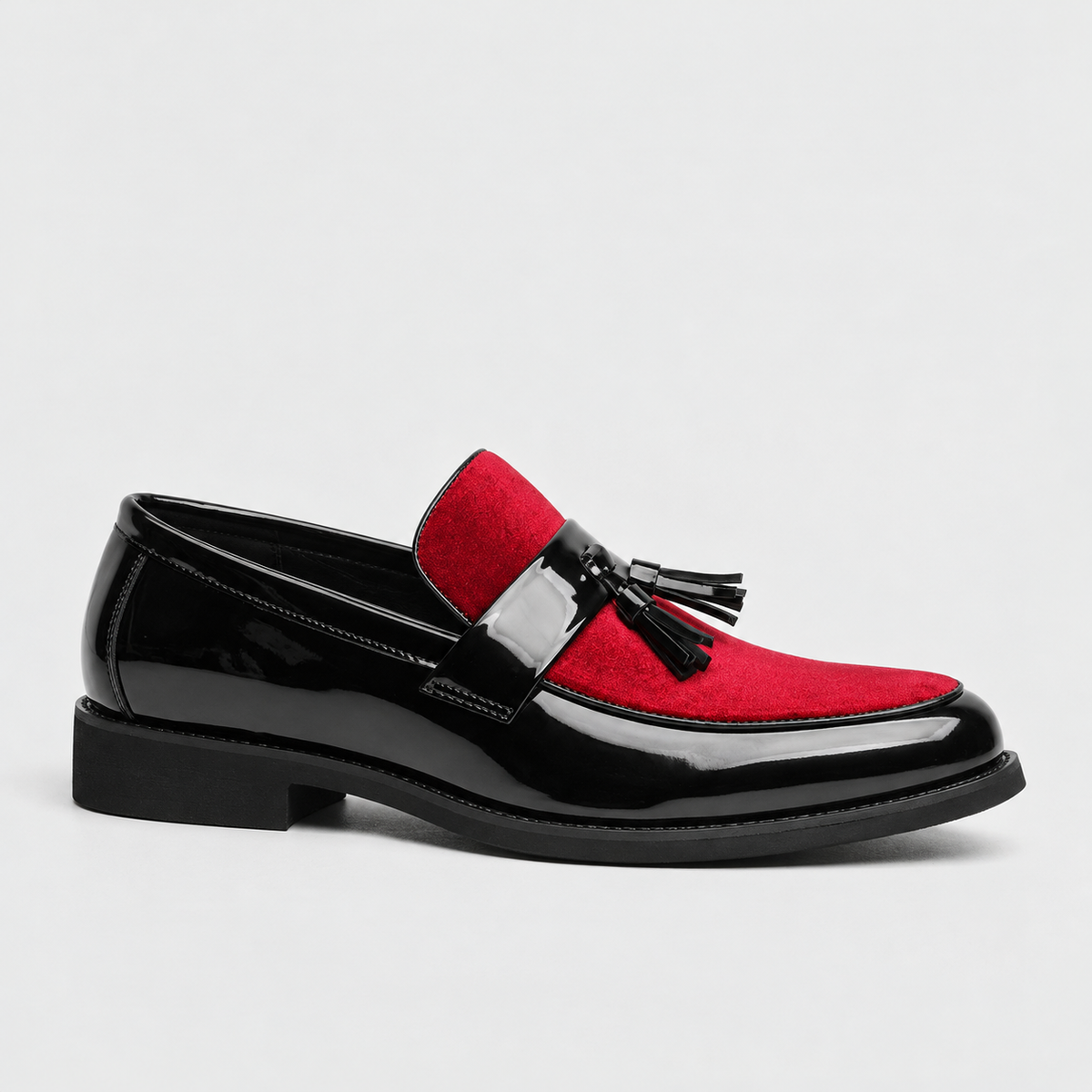 Hartley Soft Tassel Loafers — Red | Hudson & Wells