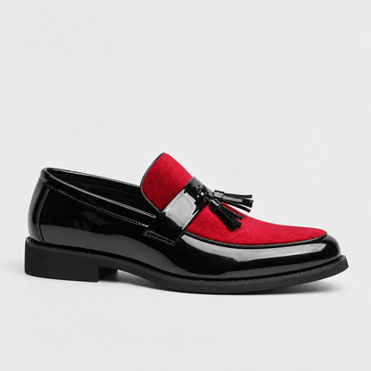 Hartley Soft Tassel Loafers — Red | Hudson & Wells