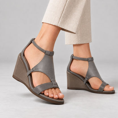 Helena Women's Everyday Comfort Cutout Wedge Sandals | Hudson & Wells