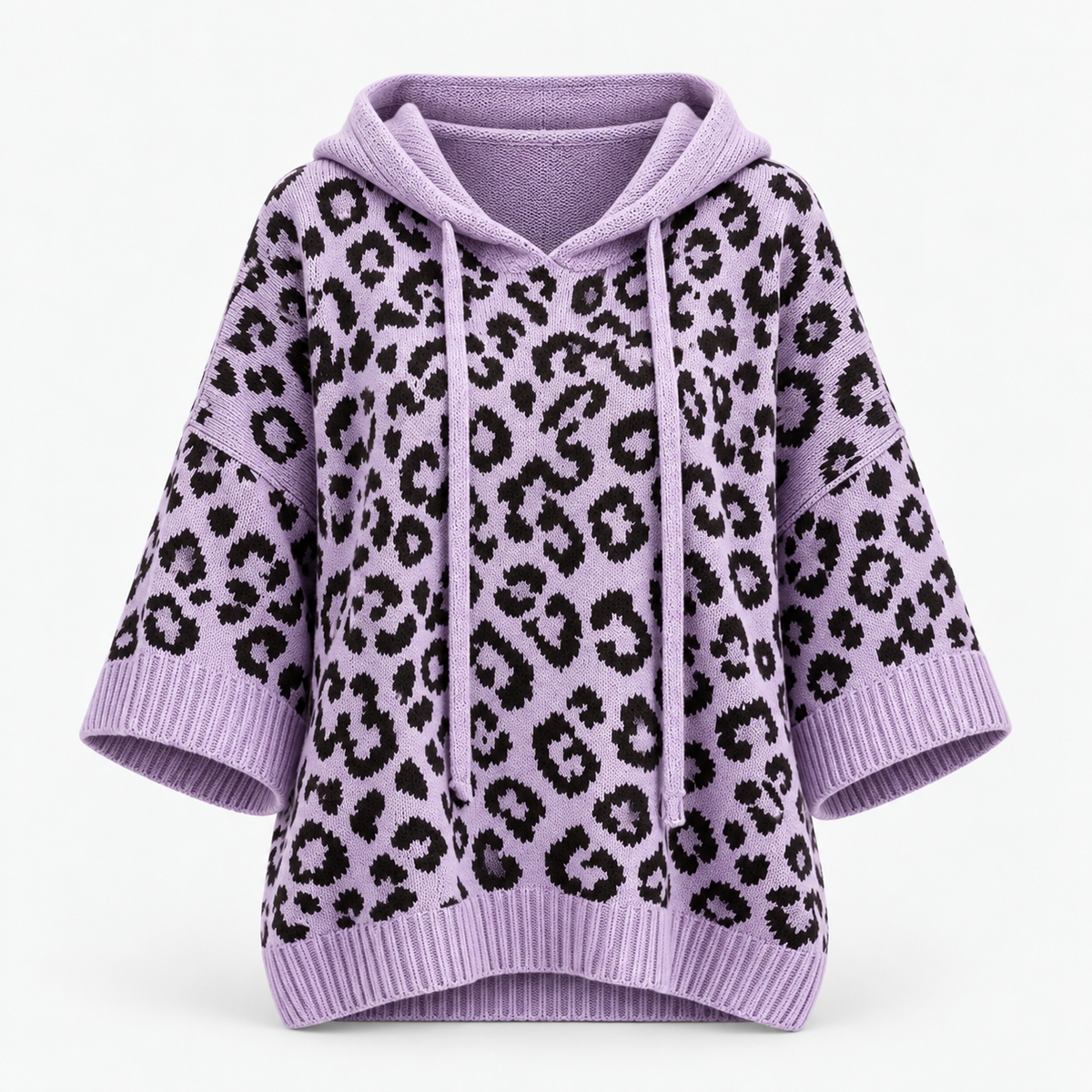 Hilda Relaxed Fit Leopard Hooded Sweater | Hudson & Wells