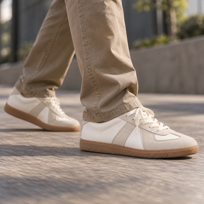 Holden Leather Sneakers, Stitched Toe | Hudson & Wells