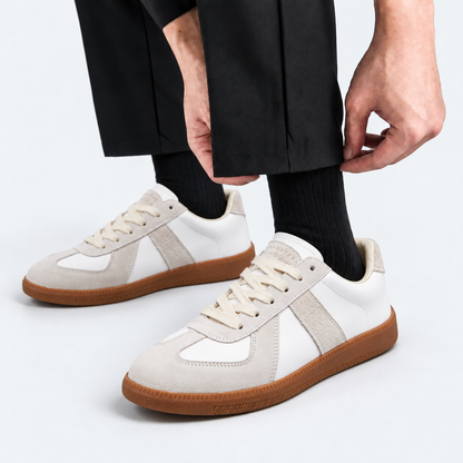 Holden Leather Sneakers, Stitched Toe | Hudson & Wells