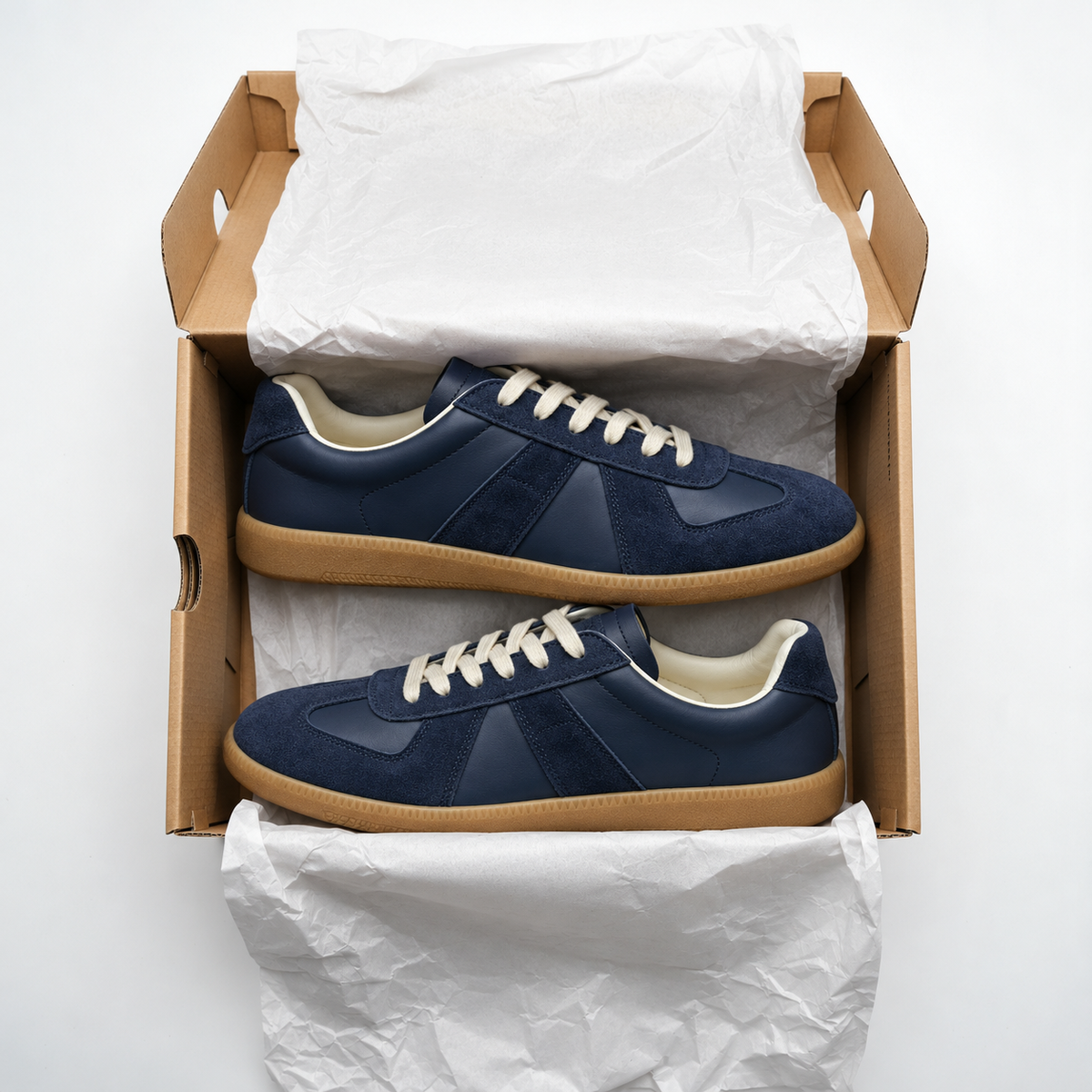 Holden Leather Sneakers, Stitched Toe | Hudson & Wells