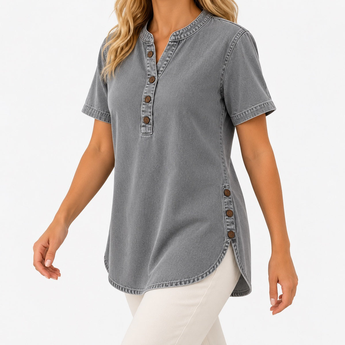 Janet Relaxed Fit Tunic Top | Hudson & Wells