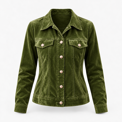 Janice Soft Button-Front Jacket | Hudson & Wells