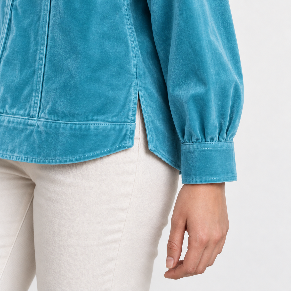 Janice Soft Button-Front Jacket | Hudson & Wells