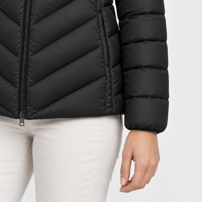 Kathryn Soft Chevron Quilted Puffer Jacket | Hudson & Wells