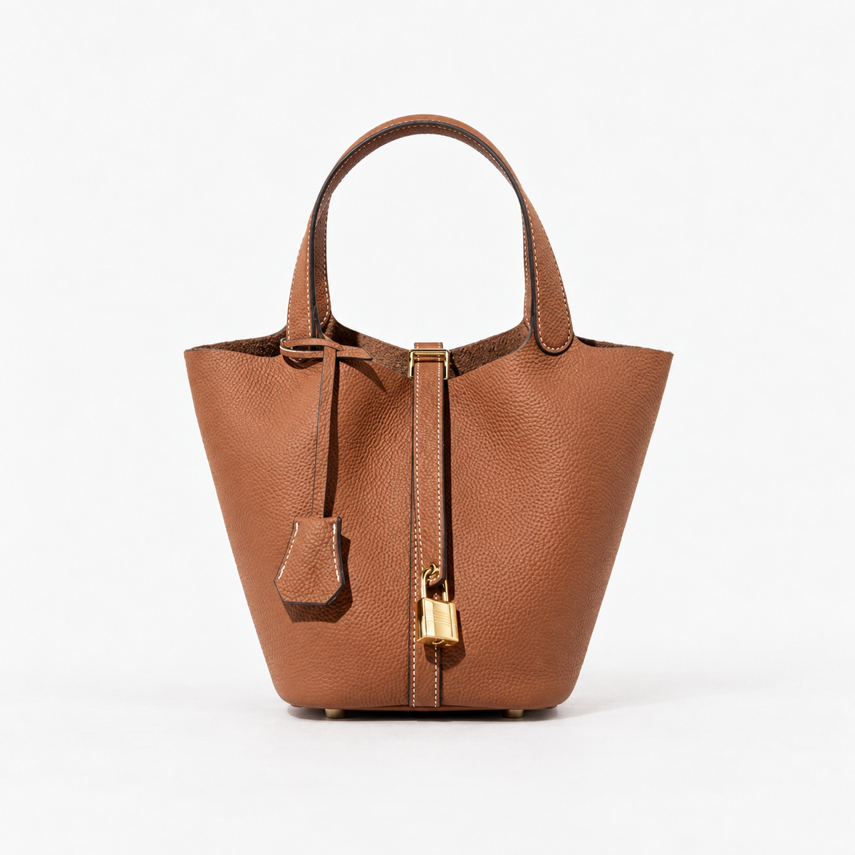 Laurel | Women's Everyday Faux Leather Satchel — Brown | Hudson & Wells