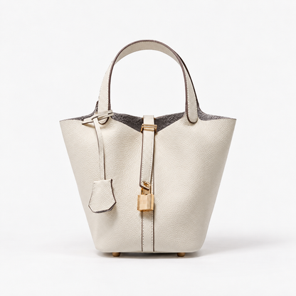 Laurel | Women's Everyday Faux Leather Satchel — White | Hudson & Wells