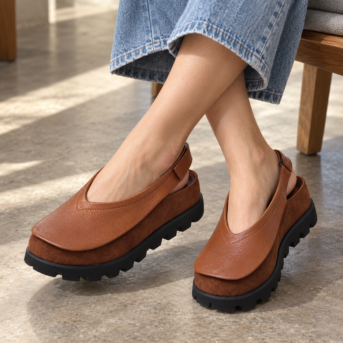 Lavonne Comfort Platform Slingback Shoes | Hudson & Wells