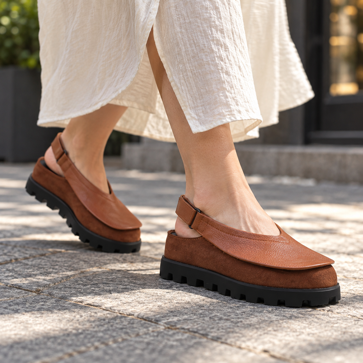 Lavonne Comfort Platform Slingback Shoes | Hudson & Wells