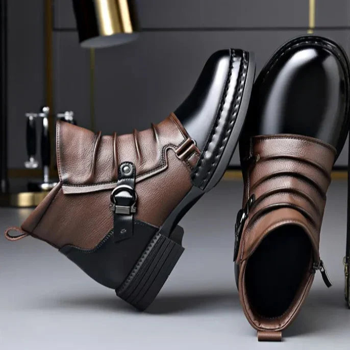 Lincoln Buckle Ankle Boot | Hudson & Wells