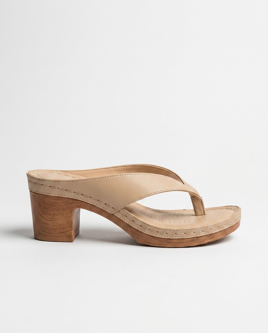 Lincoln Crossover Sandal — Beige | Hudson & Wells