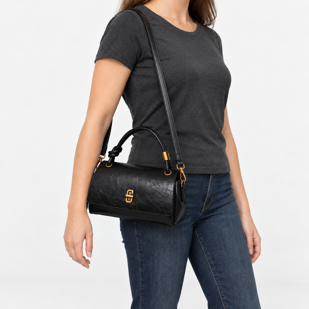 Louisa Comfort Knotted-Handle Bag | Hudson & Wells