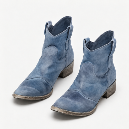 Lucille Women's Soft Faux Suede Western Boots | Hudson & Wells