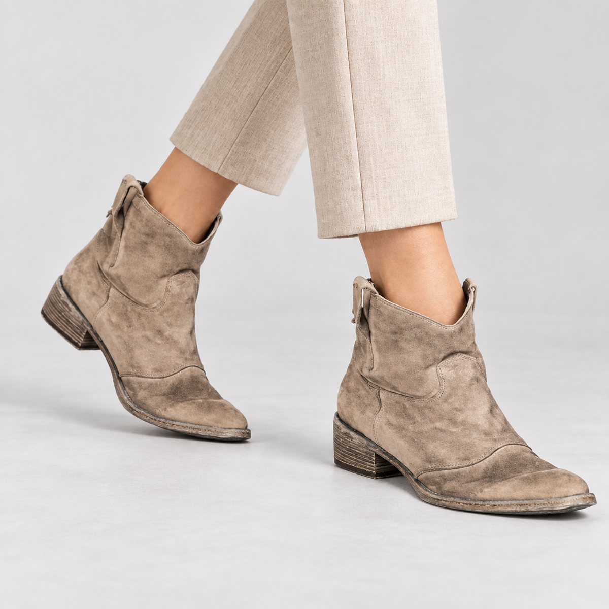 Lucille Women's Soft Faux Suede Western Boots | Hudson & Wells