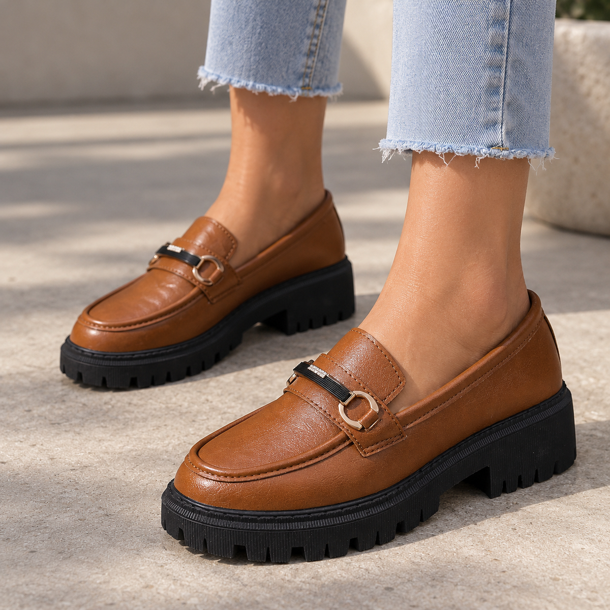 Lucy Comfort Platform Loafers | Hudson & Wells