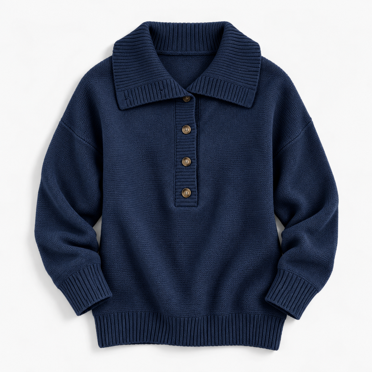Marcia Relaxed Fit Wide-Collar Pullover Sweater | Hudson & Wells
