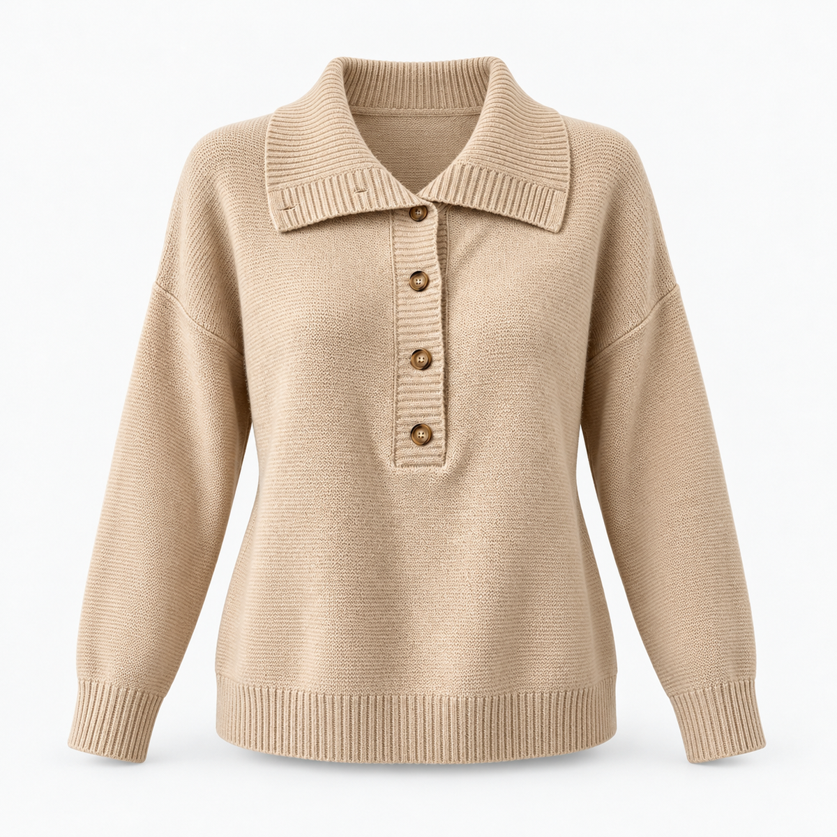 Marcia Relaxed Fit Wide-Collar Pullover Sweater | Hudson & Wells