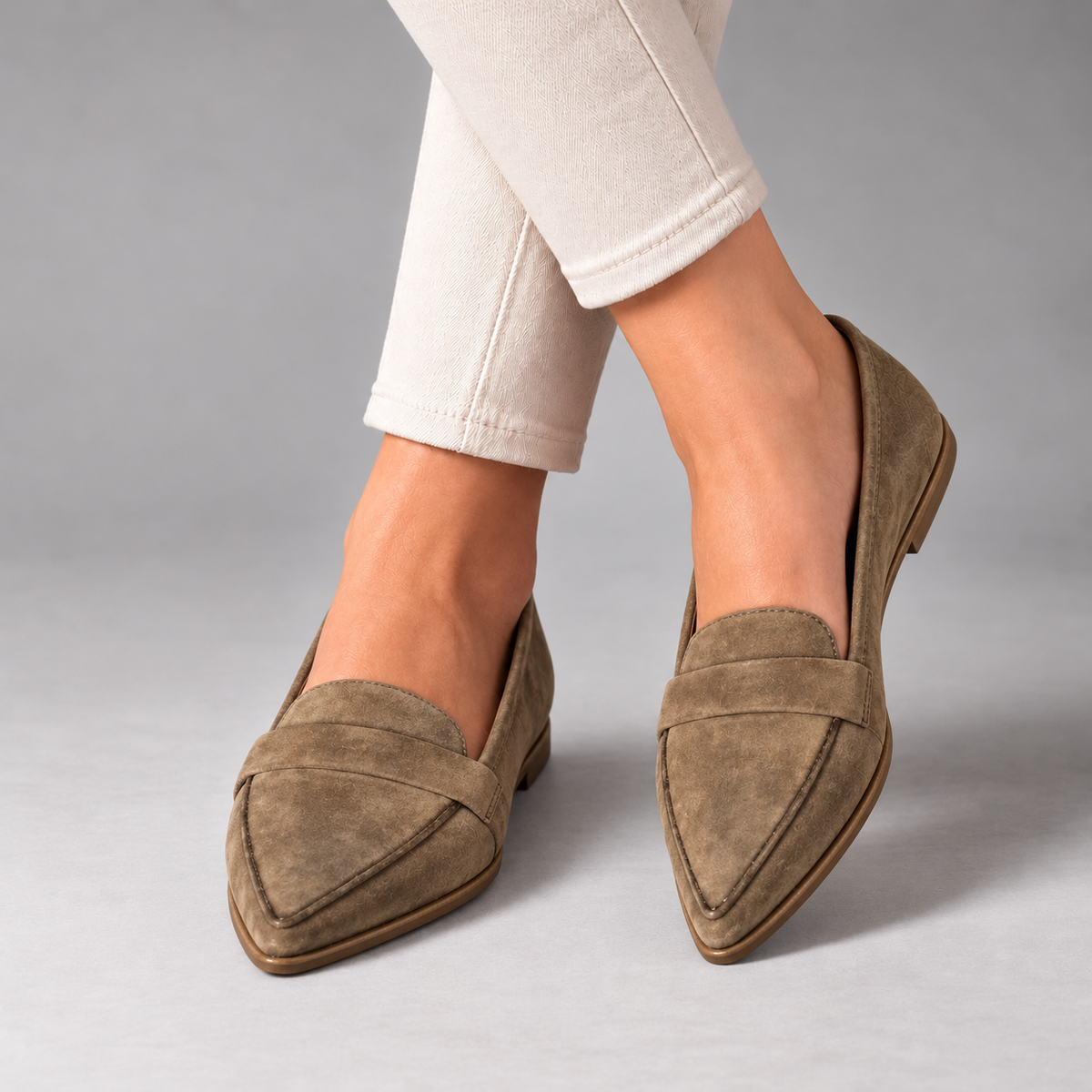 Margery Easy Slip-On Penny Loafers — Brown | Hudson & Wells