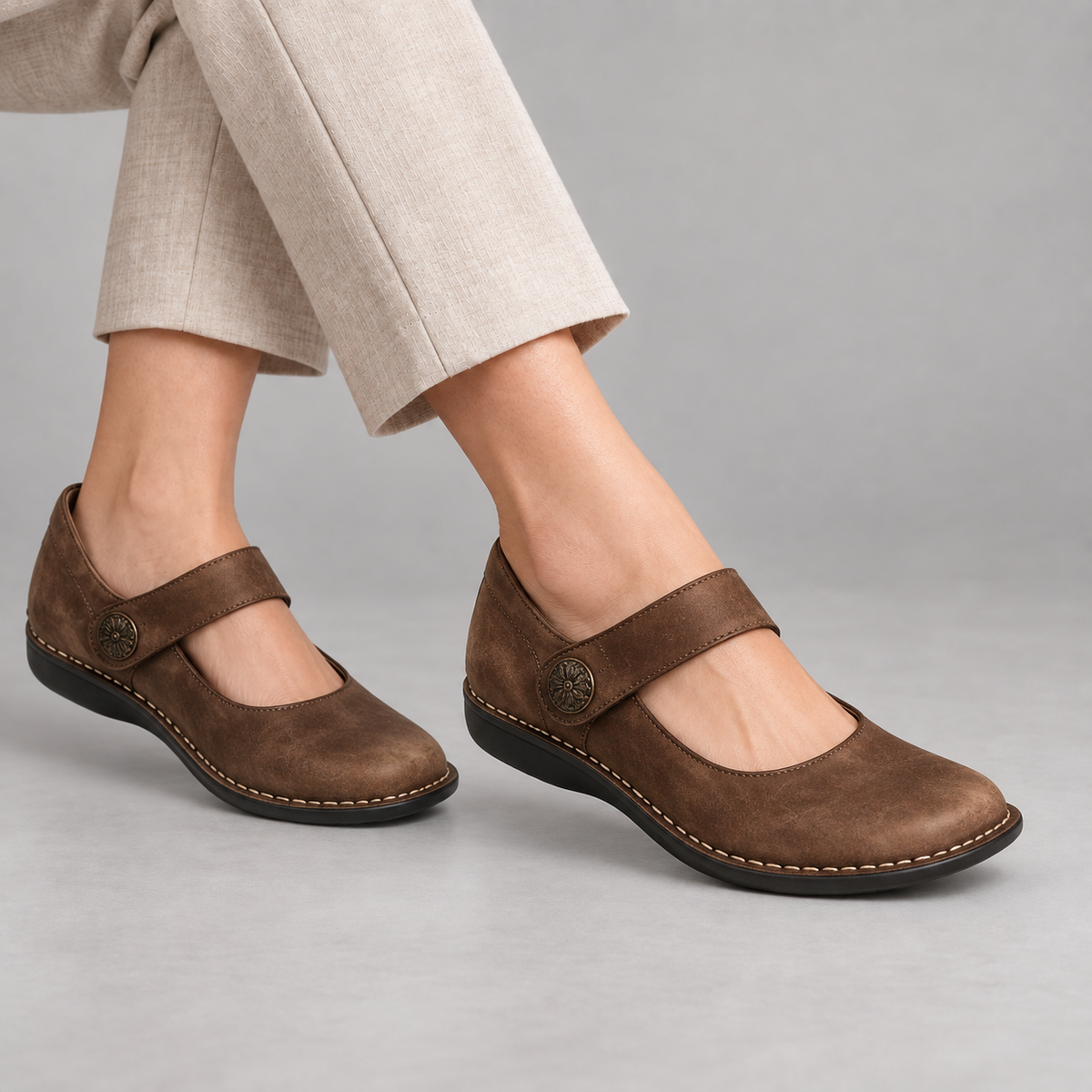 Marian Women's Orthopedic Comfort Shoes, Half-Size Options — Brown | Hudson & Wells