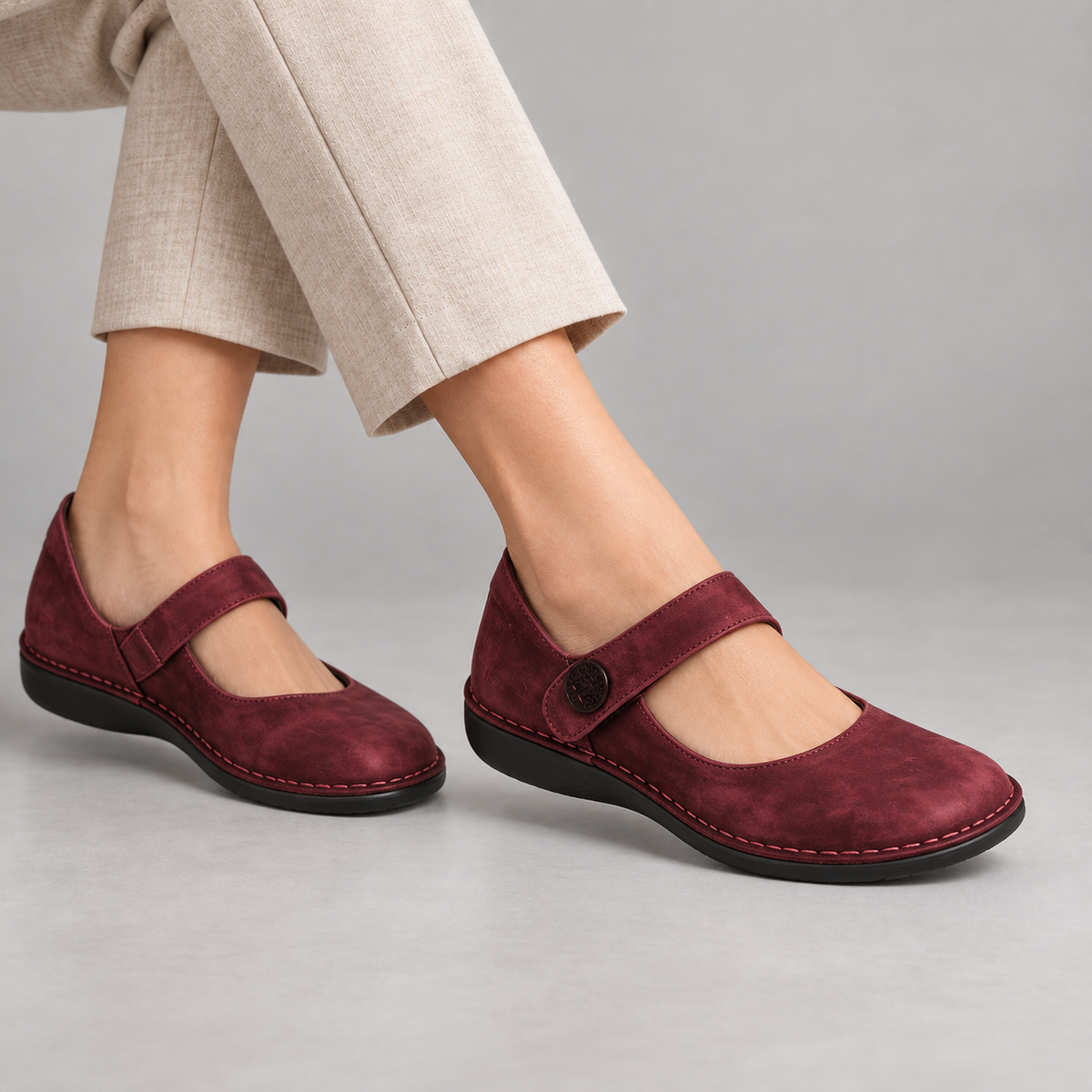 Marian Women's Orthopedic Comfort Shoes, Half-Size Options — Red | Hudson & Wells