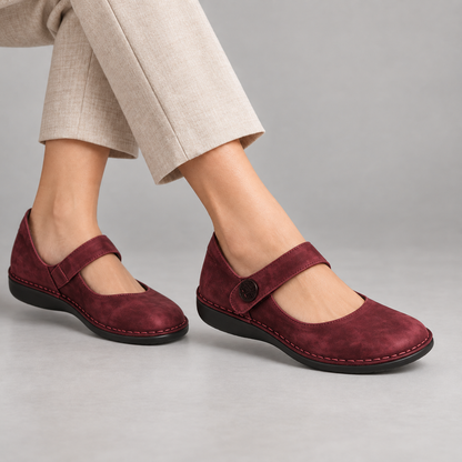Marian Women's Orthopedic Comfort Shoes, Half-Size Options — Red | Hudson & Wells