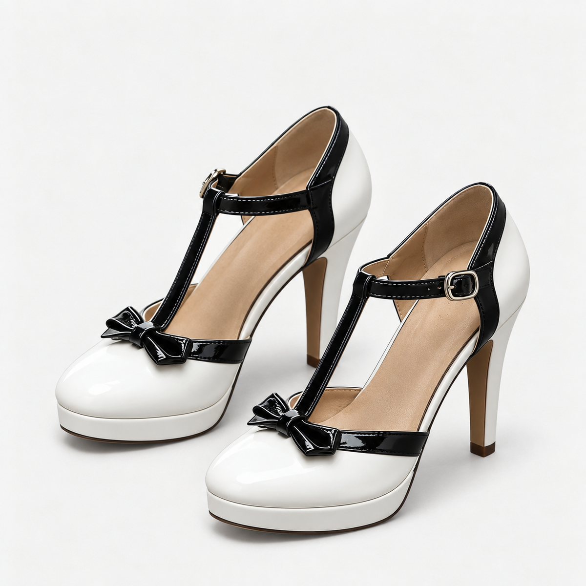 Marjorie Secure T-Strap Platform Pumps | Hudson & Wells