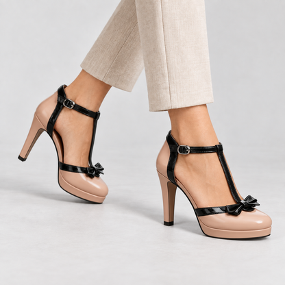 Marjorie Secure T-Strap Platform Pumps | Hudson & Wells