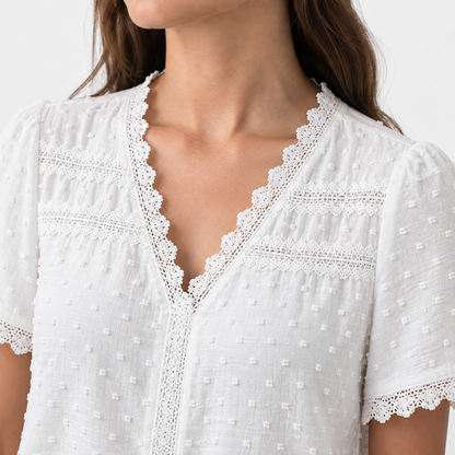 Martha Women's Breathable Cotton-Blend Shirt | Hudson & Wells