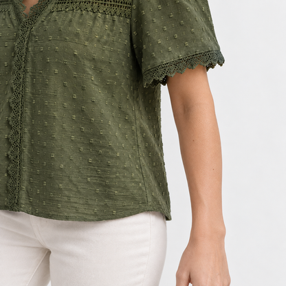 Martha Women's Breathable Cotton-Blend Shirt | Hudson & Wells