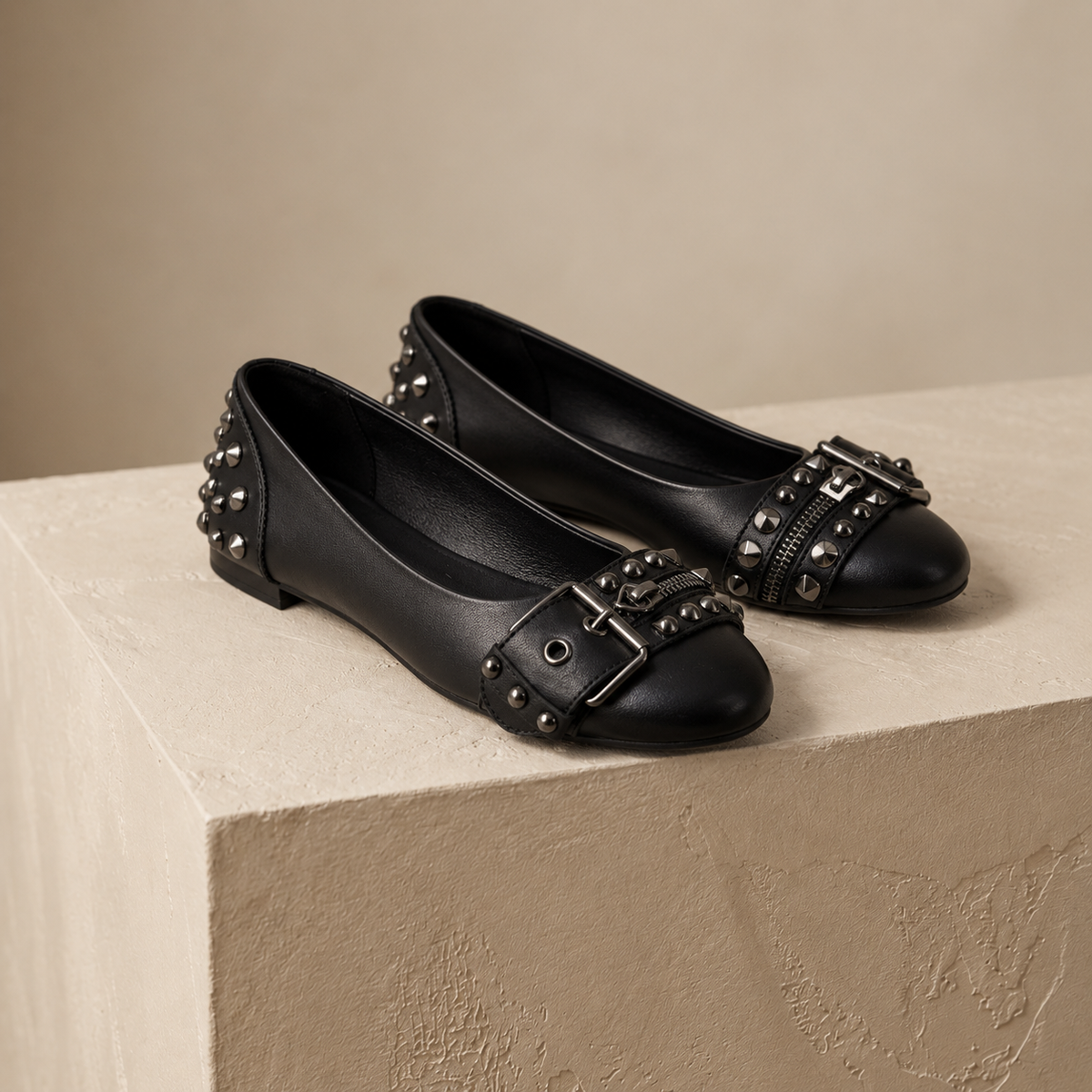 Mavis Women's Everyday Ballet Flats, Buckle Strap | Hudson & Wells