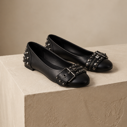 Mavis Women's Everyday Ballet Flats, Buckle Strap | Hudson & Wells