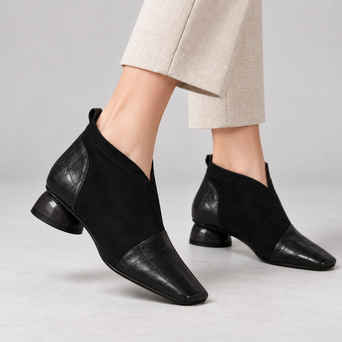 Maxine Cushioned Pull-On Ankle Boots | Hudson & Wells
