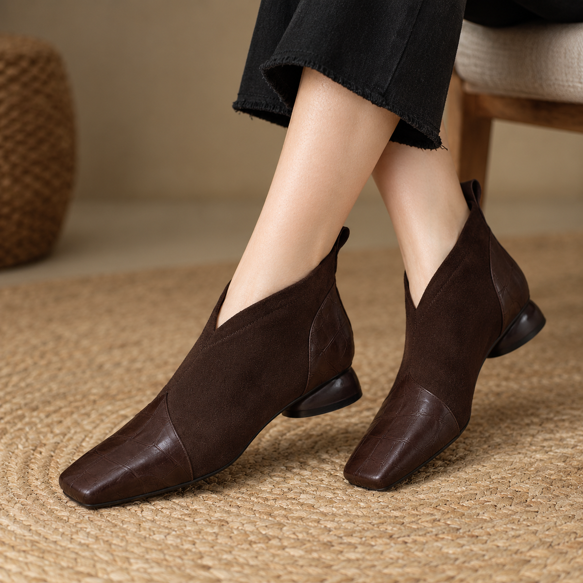 Maxine Cushioned Pull-On Ankle Boots | Hudson & Wells